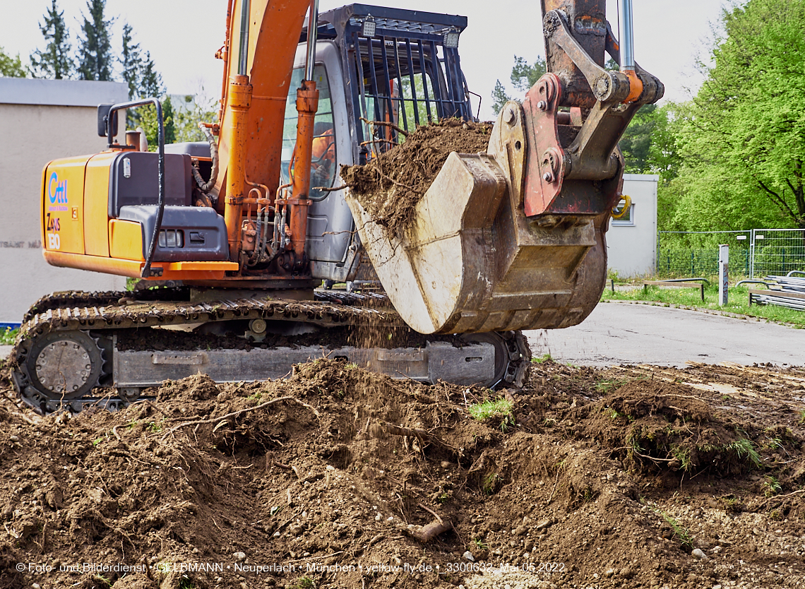 05.05.2022 - Baustelle am Haus für Kinder in Neuperlach